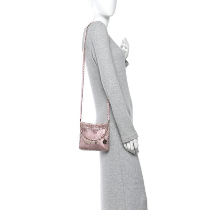 Chanel Crystal Embellished Metallic Lambskin Mini Chanel 22 Light Pink 2 of 11
