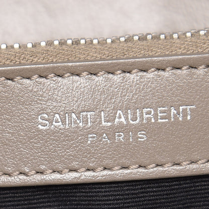 Saint Laurent Calfskin Y Quilted Monogram Medium Loulou Chain Satchel Fog 6 of 15