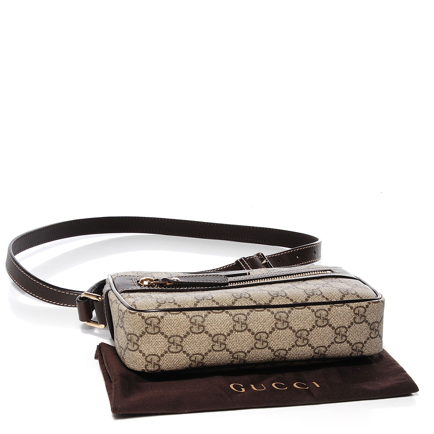Gucci GG Plus Monogram Small Shoulder Bag Dark Brown 4 of 7