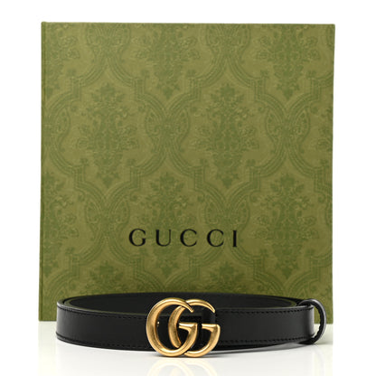 Gucci Calfskin Double G 20mm Belt 85 34 Black 4 of 4