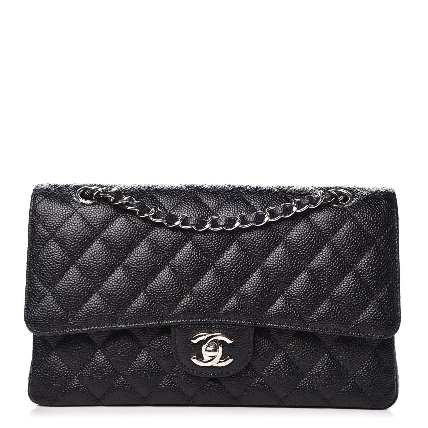 Chanel Caviar Quilted Medium Double Flap Black 1 of 8