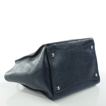 Prada Glace Calf Twin Pocket Tote Baltico 4 of 8