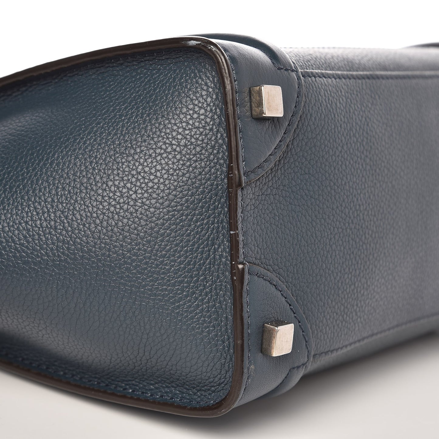 Drummed Calfskin Micro Luggage Orage