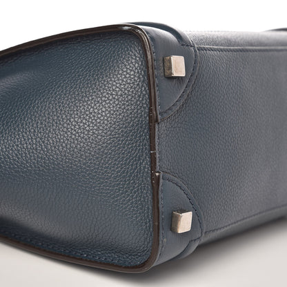 Celine Drummed Calfskin Micro Luggage Orage 7 of 11