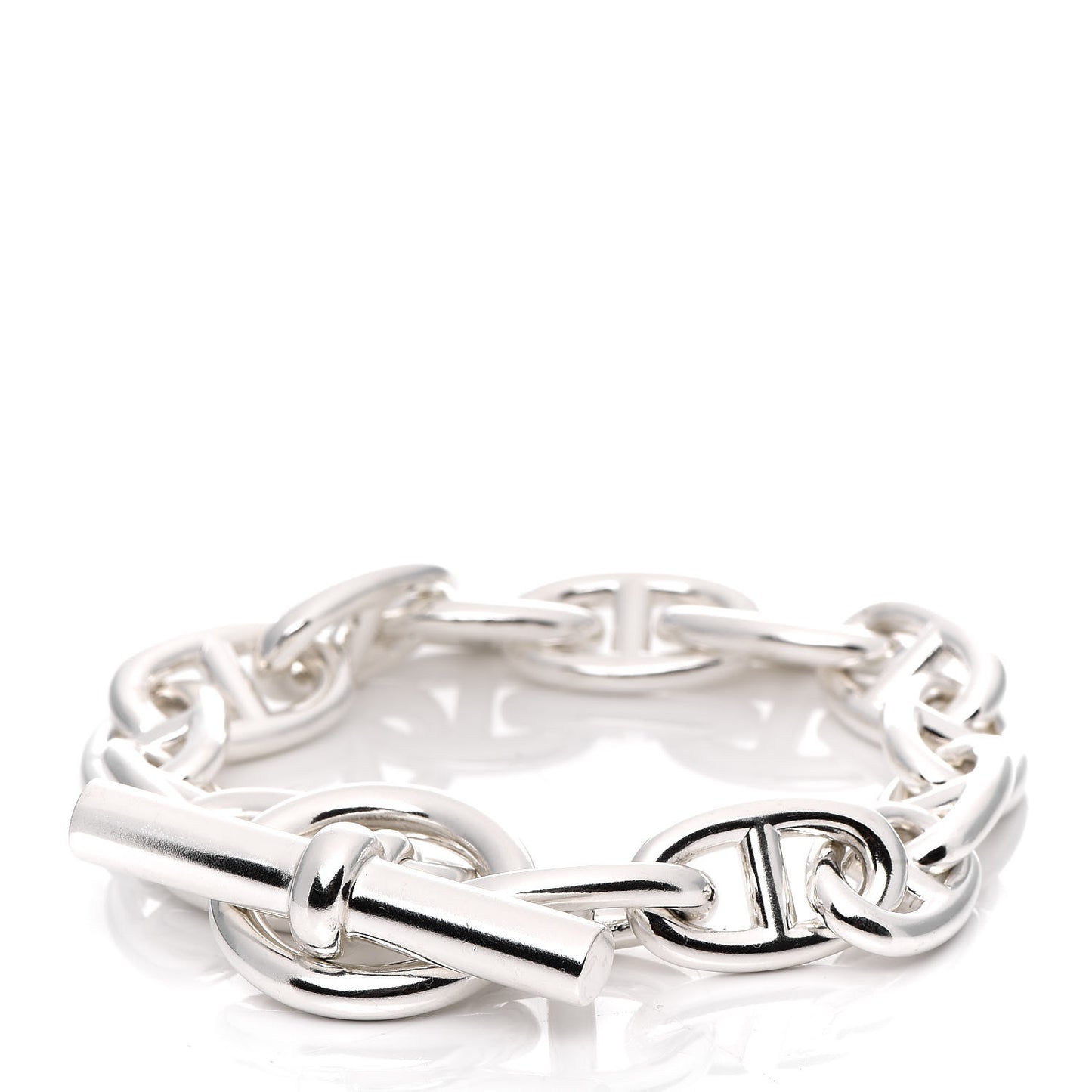 Sterling Silver TGM Chaine D'Ancre Bracelet 17