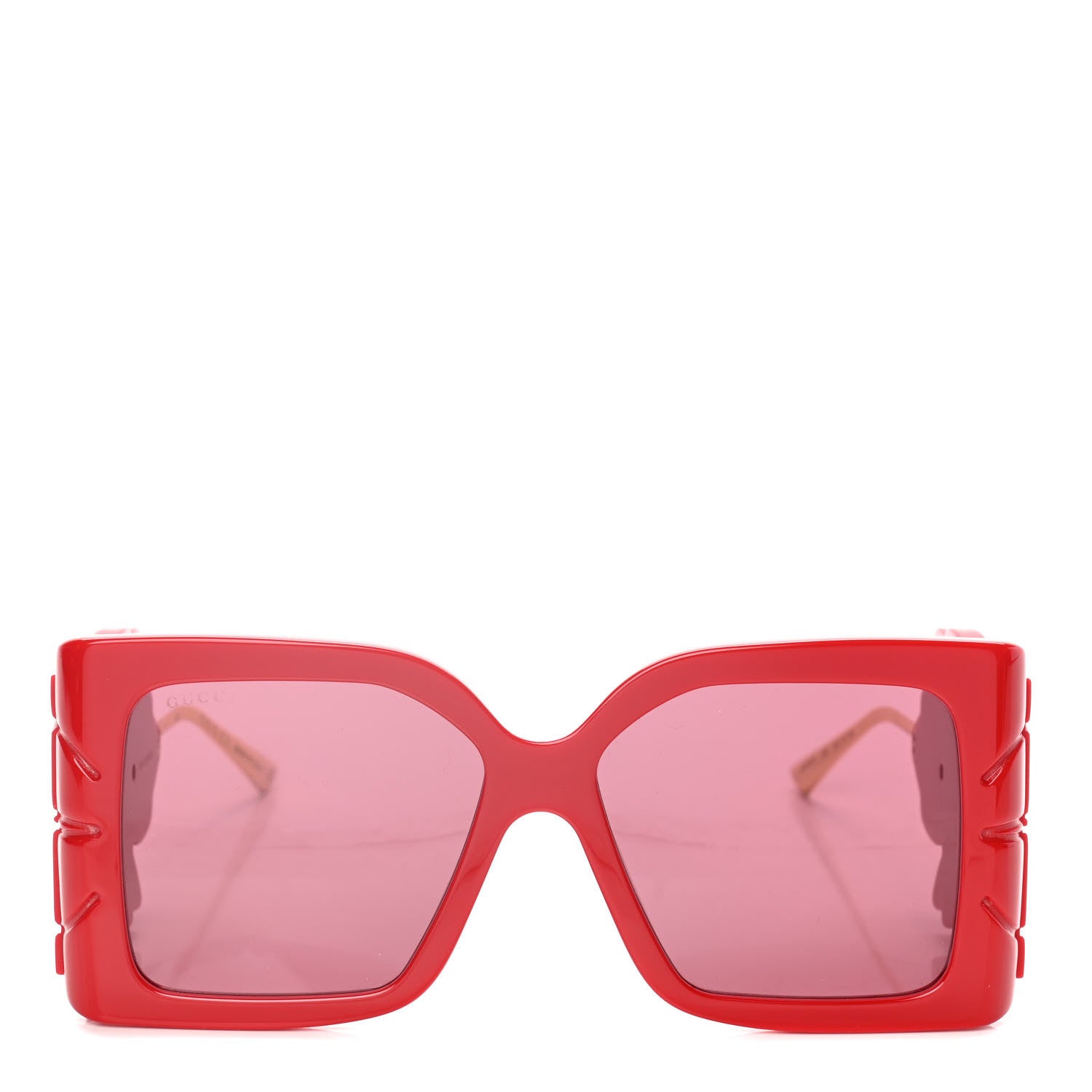 Gucci Acetate Square Frame Wing Sunglasses GG0535S Red 2 of 8