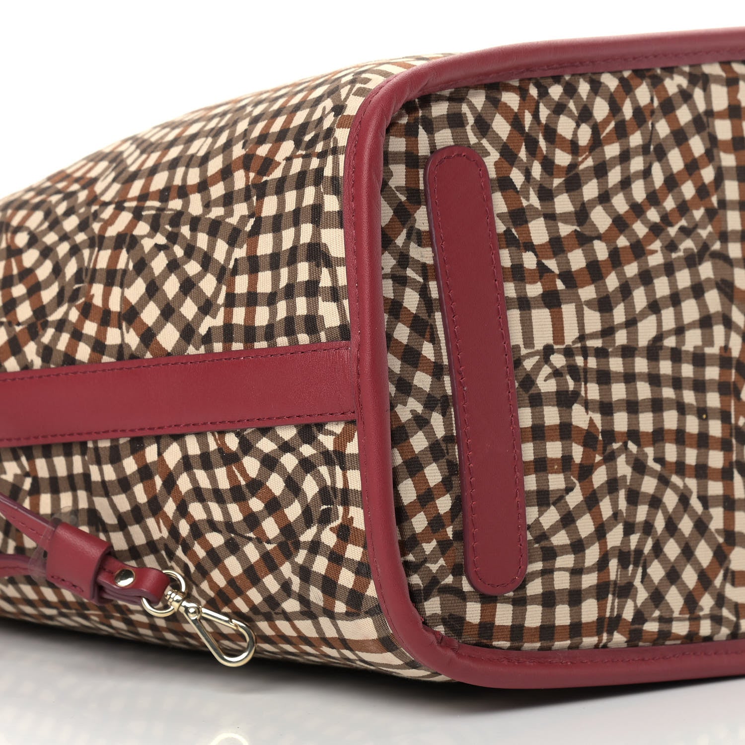 MCM Visetos Medium Liz Reversible Shopper Tote Beige Red 13 of 15