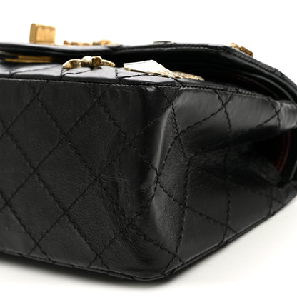 Chanel Aged Calfskin Lucky Charms 2.55 Reissue 224 Flap Black 10 of 11