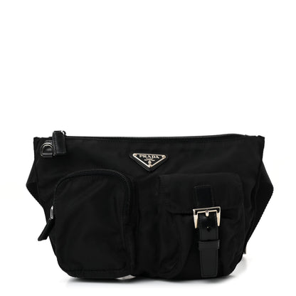 Prada Tessuto Nylon Multi Pocket Belt Bag Black 1 of 10