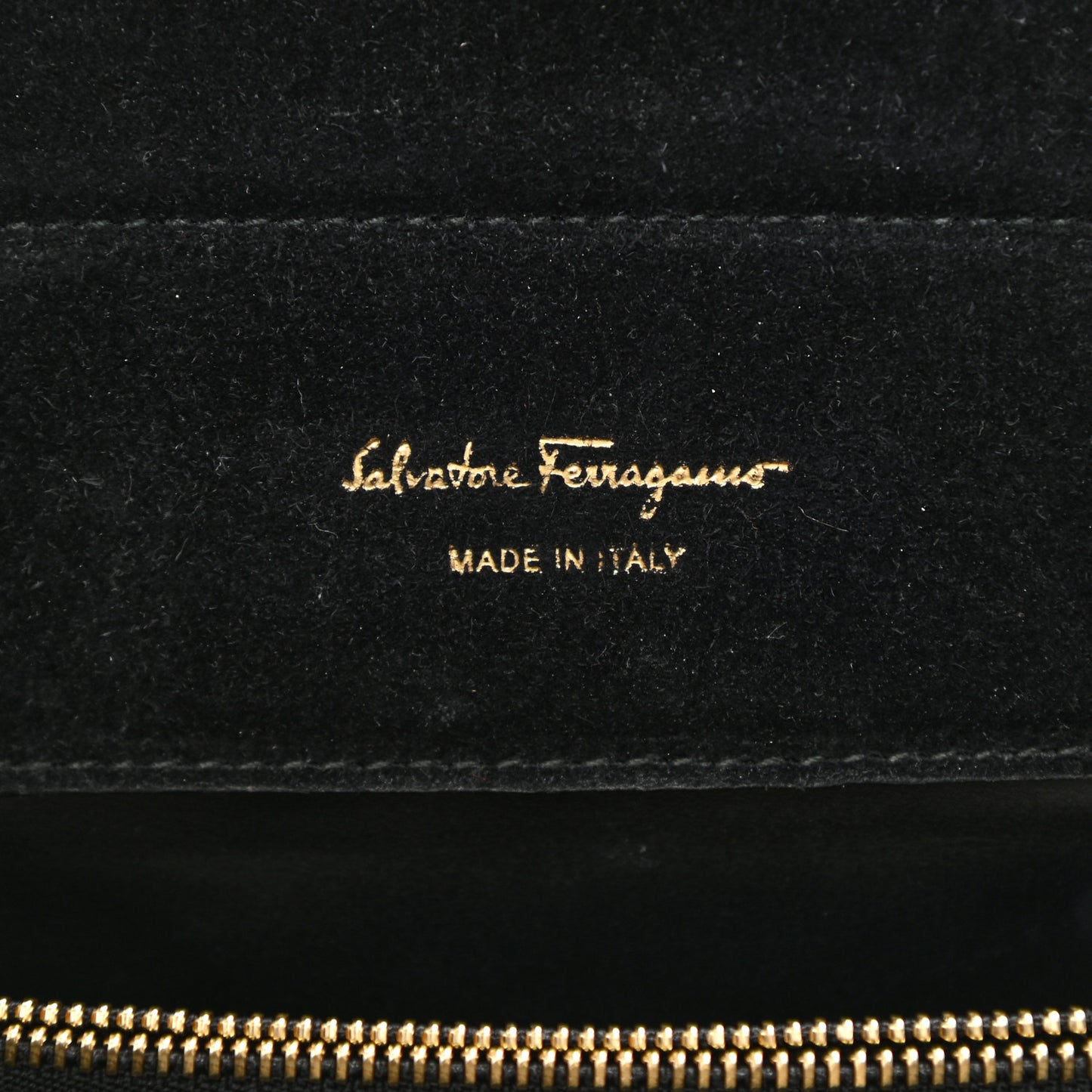 Calfskin Quilted Gancini Shoulder Bag Black