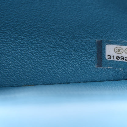 Chanel Lambskin Quilted Mini Rectangular Flap Yellow Blue 7 of 10