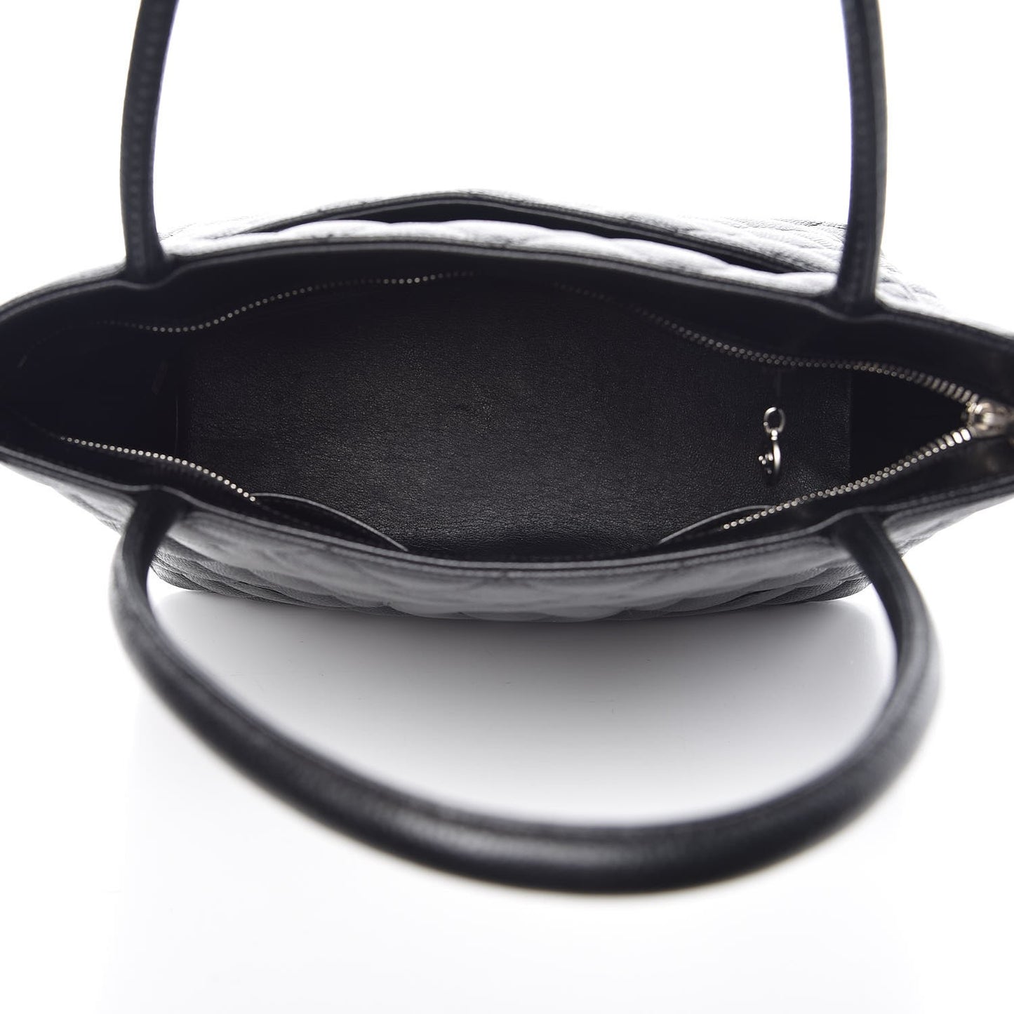 Caviar Quilted Medallion Tote Black