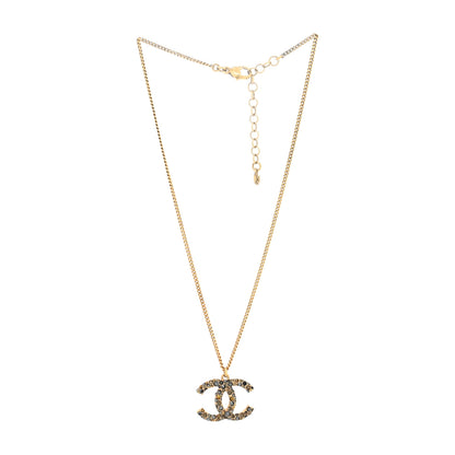 Chanel Crystal CC Necklace Multicolor Gold 2 of 3