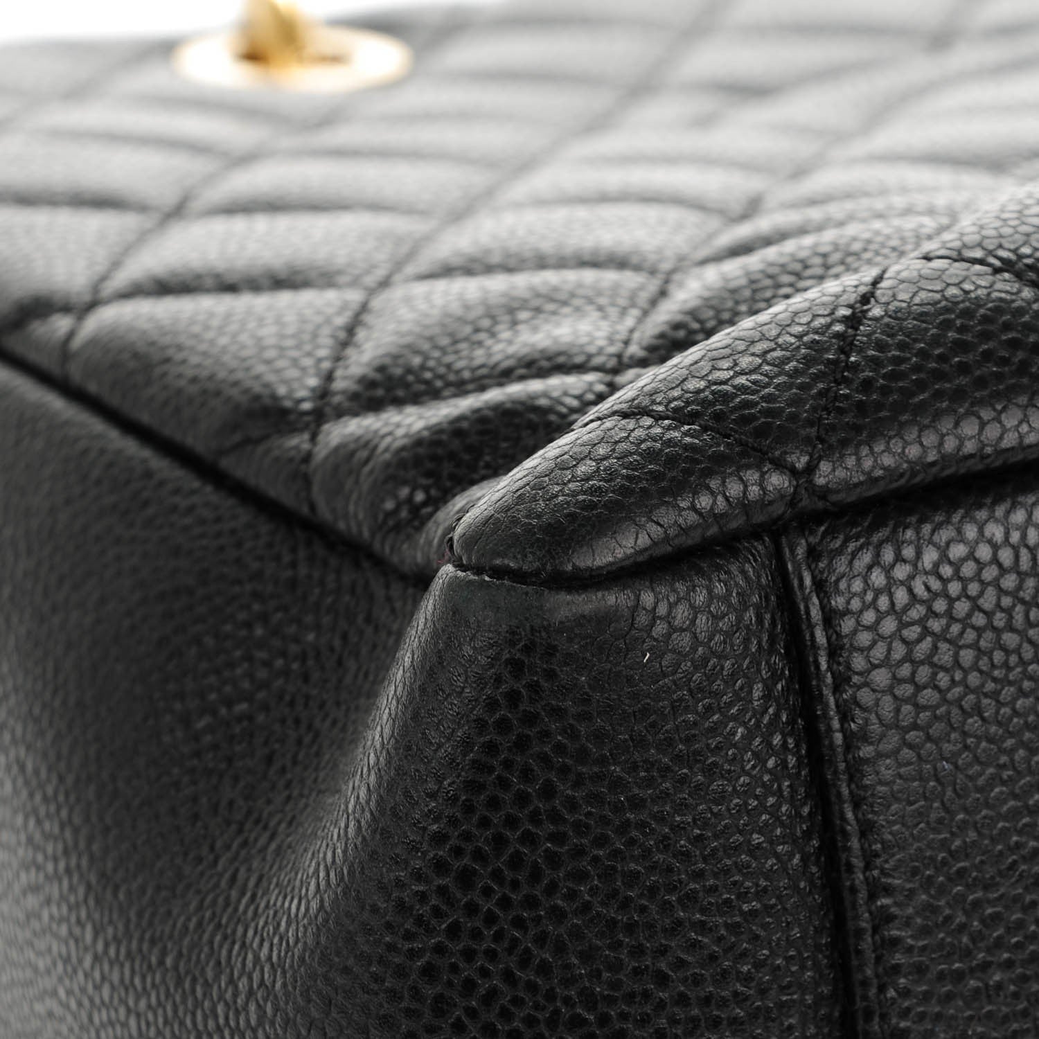 Chanel Caviar Quilted Grand Shopping Tote GST Black 8 of 9