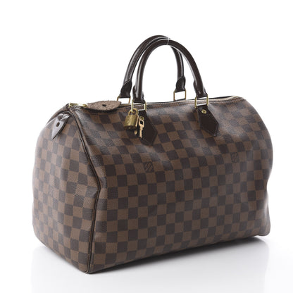 Louis Vuitton Damier Ebene Speedy 35 4 of 18