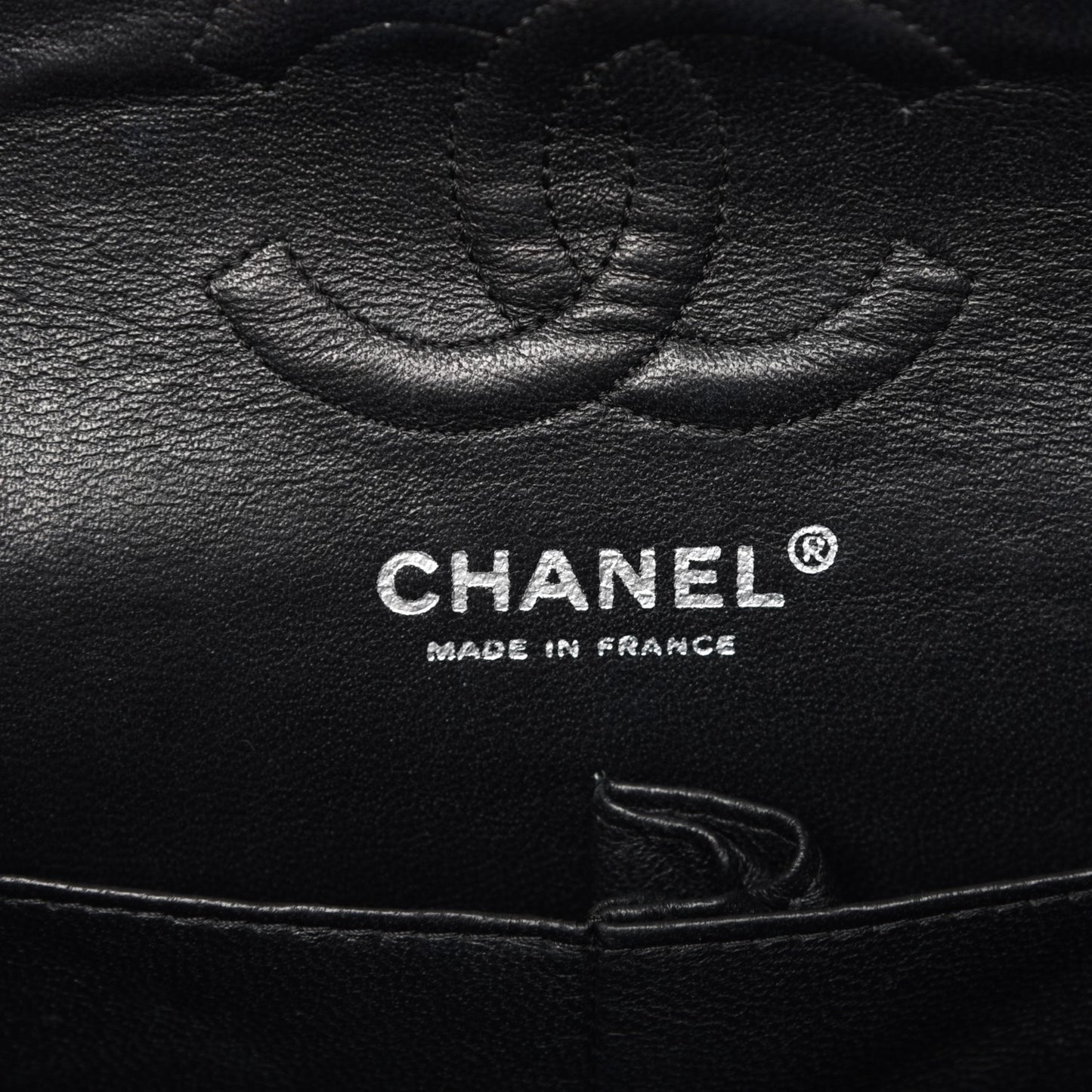 Caviar Quilted Small Double Flap Black