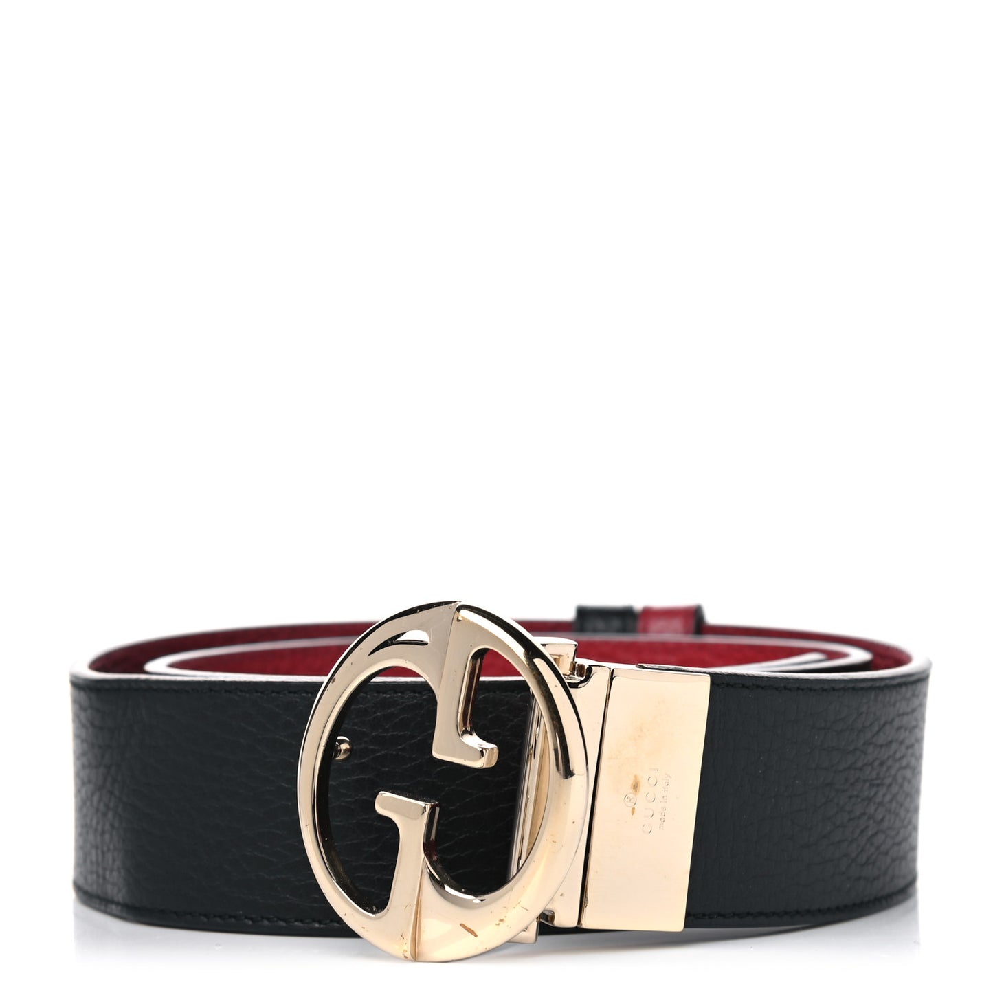 Calfskin 1973 Reversible Belt 85 34 Black Red