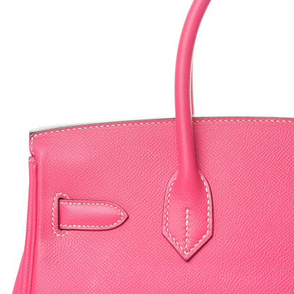 Hermes Epsom Candy Birkin 30 Rose Tyrien Rubis 28 of 30