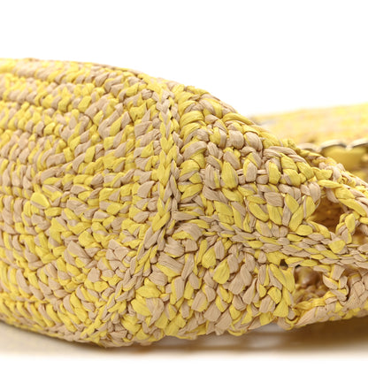 Chanel Straw Raffia Tote Beige Yellow 11 of 12