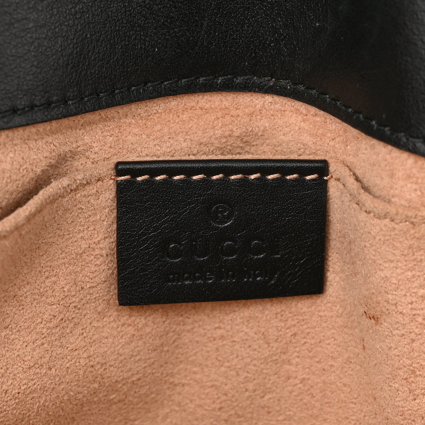 Calfskin Matelasse Mini GG Marmont Shoulder Bag Black