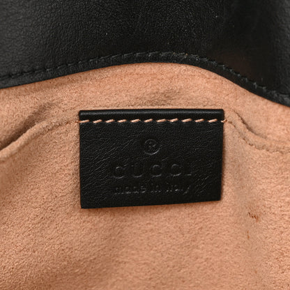 Gucci Calfskin Matelasse Mini GG Marmont Shoulder Bag Black 6 of 11