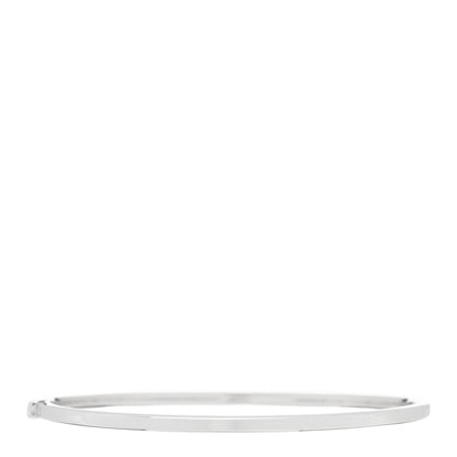 Roberto Coin 18K White Gold Oval Bangle Bracelet 2 of 4