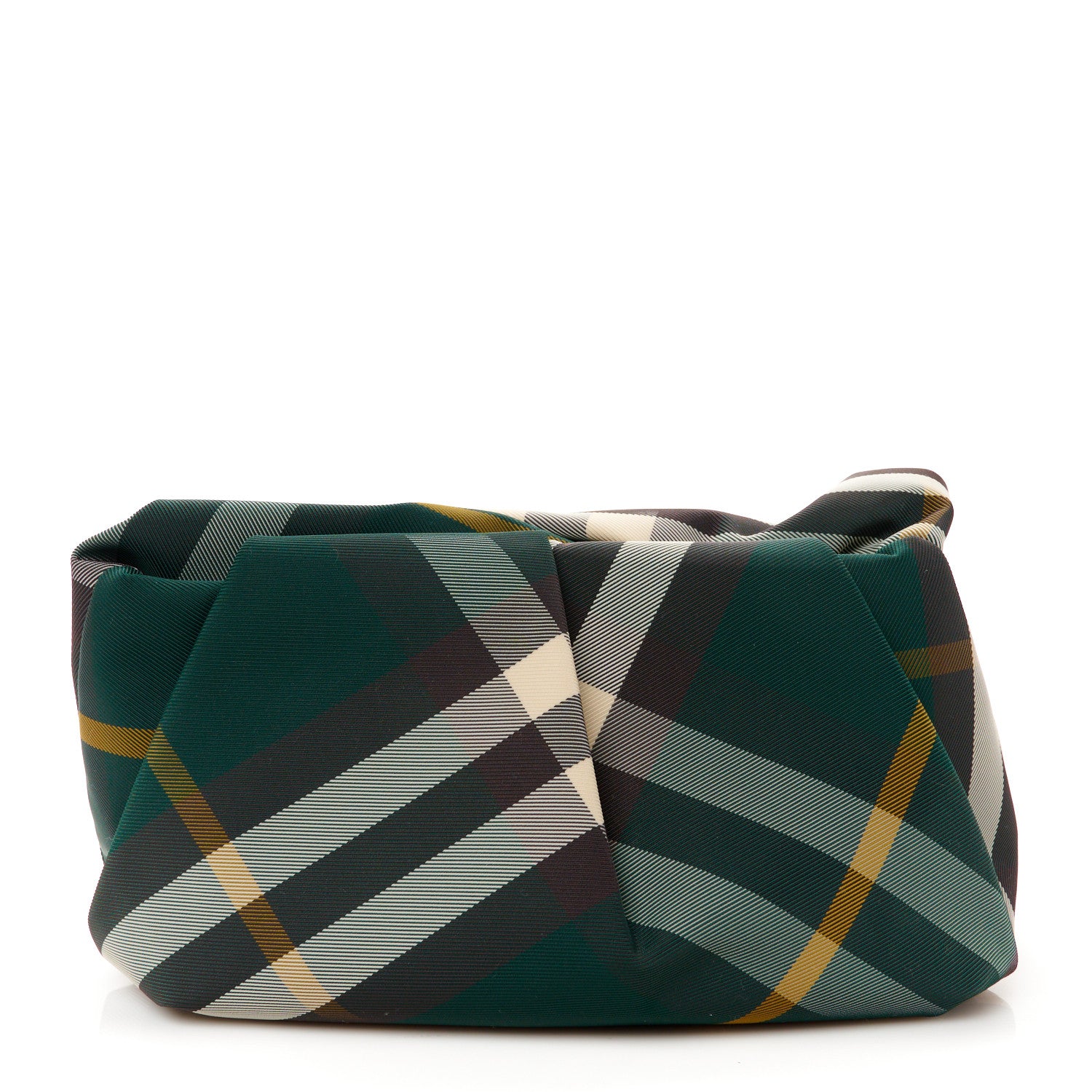 Burberry Nylon Check Rose Clutch Ivy 1 of 9