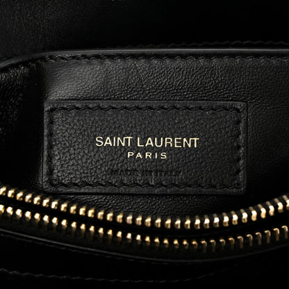 Saint Laurent Calfskin Y Quilted Monogram Small Loulou Chain Satchel Black 6 of 11