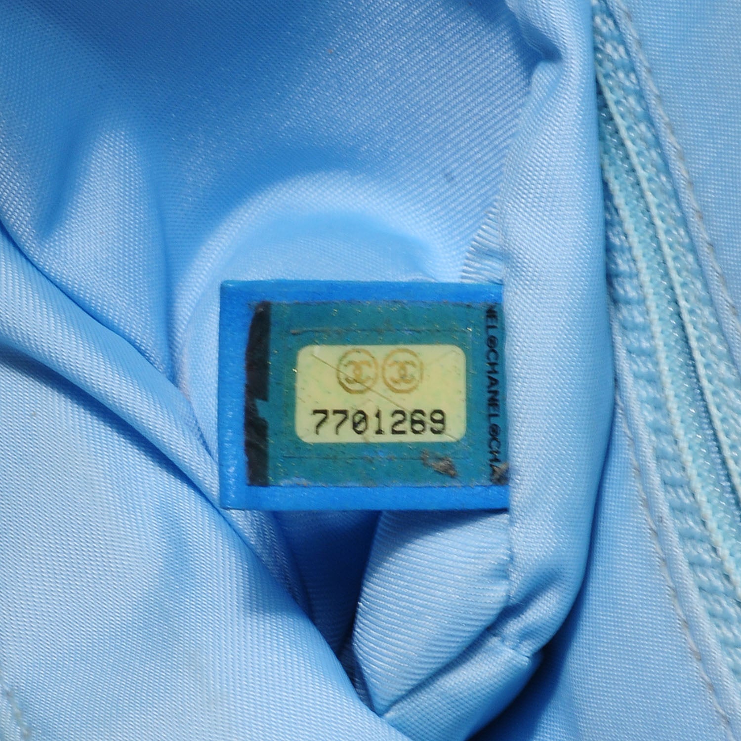 Chanel Nylon Travel Tote Blue 8 of 8