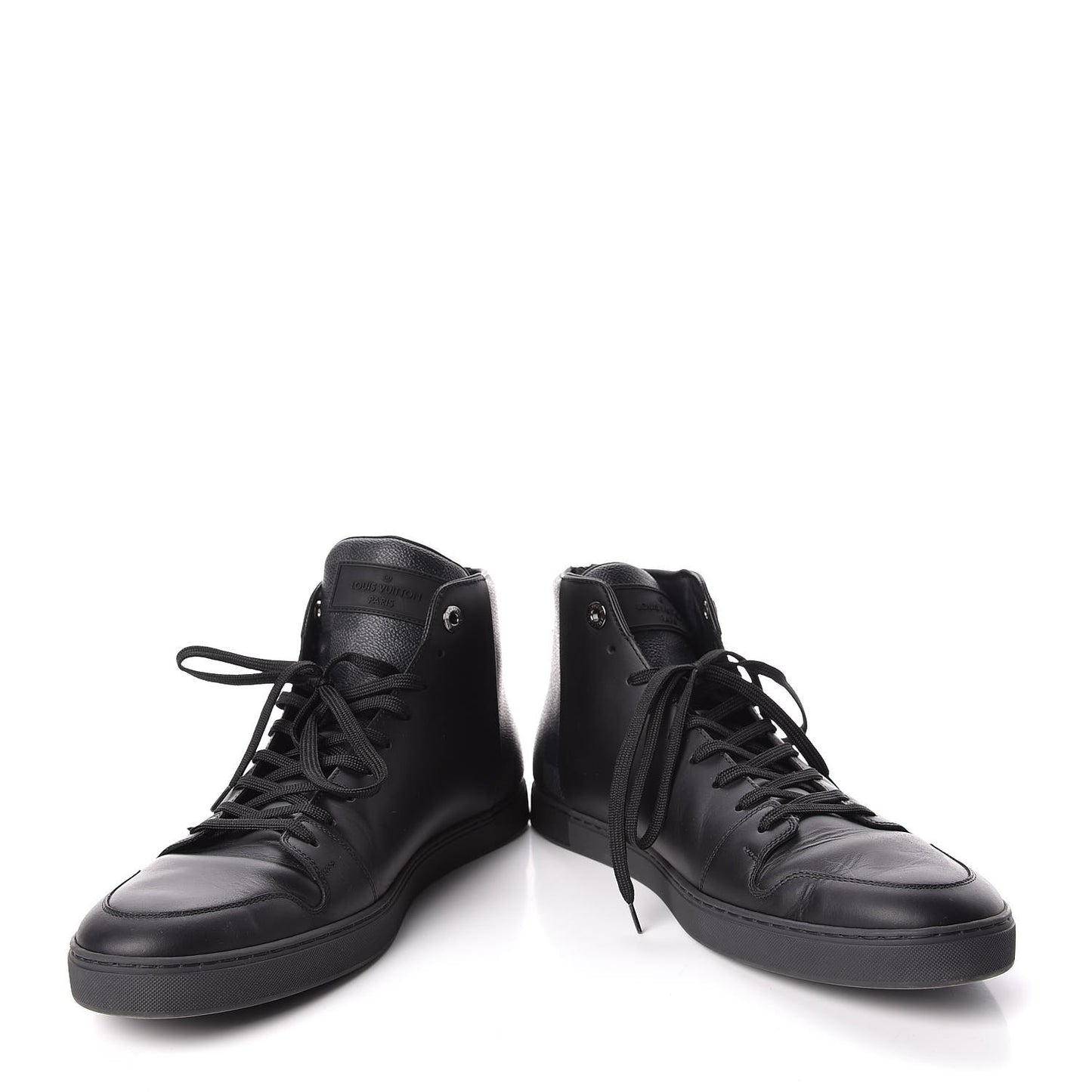 Calfskin Damier Graphite High Top Sneakers 9.5