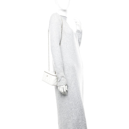Chanel Caviar Quilted Small Vanity Case With Chain White 2 of 12