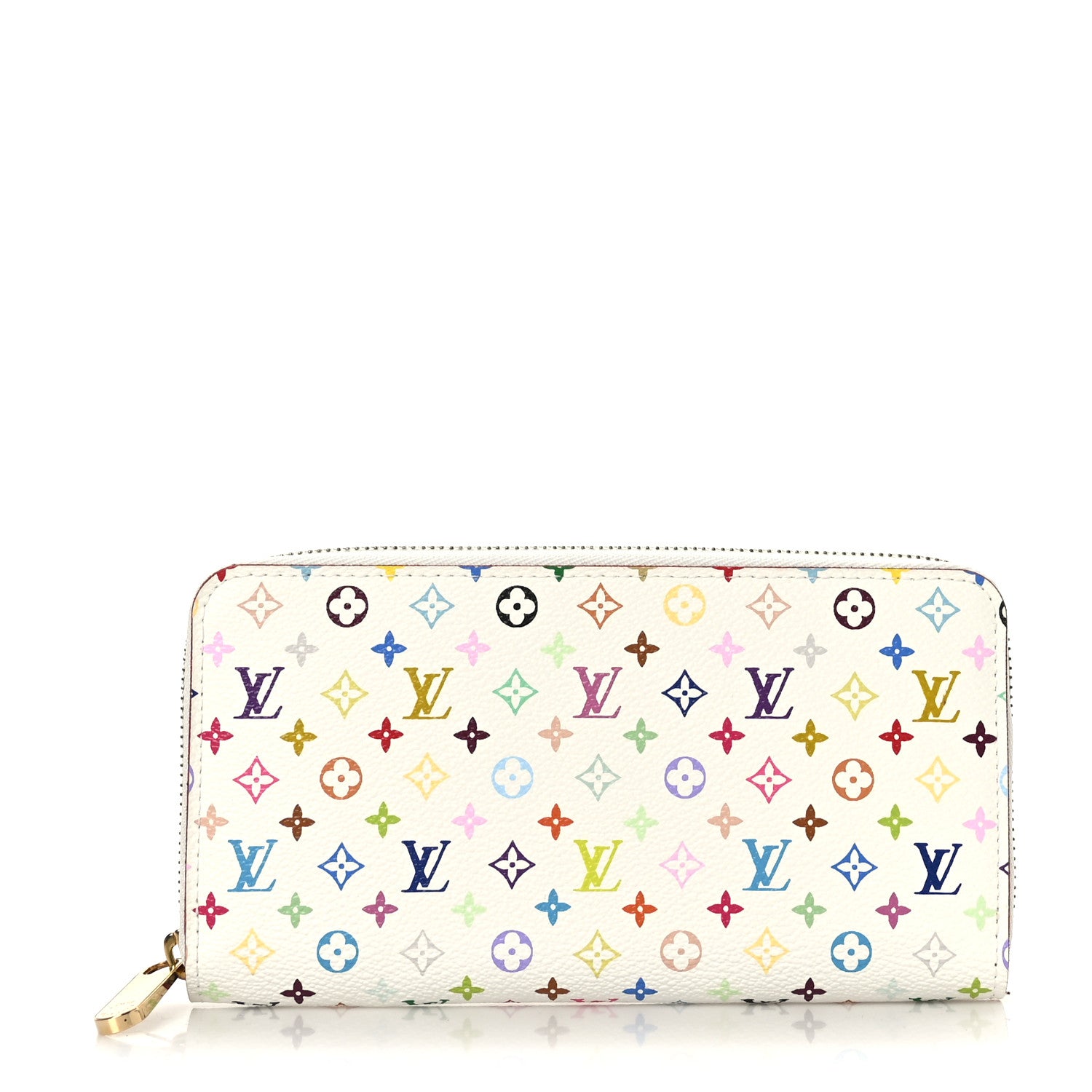 Louis Vuitton Monogram Multicolor Zippy Wallet White Litchi 1 of 8