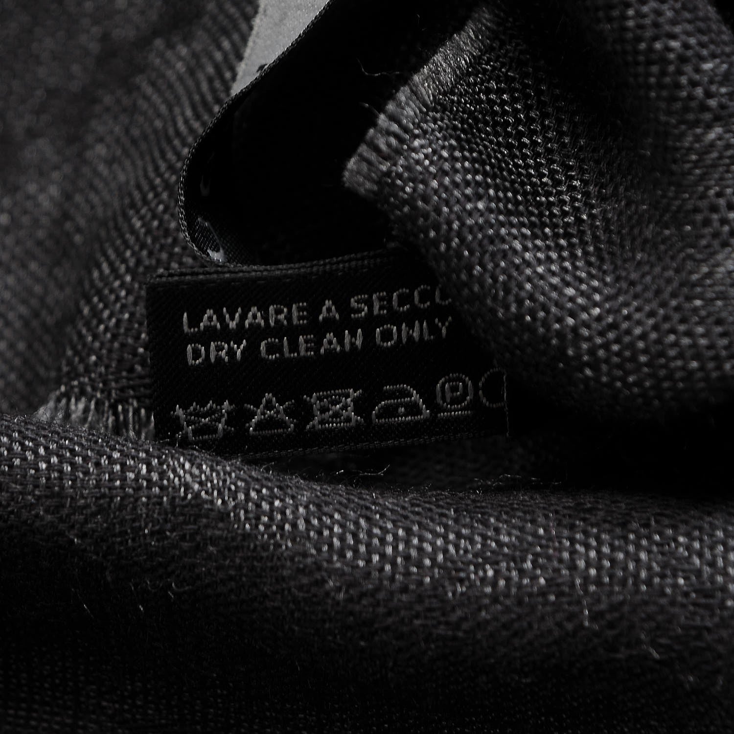 Gucci Wool Silk Diamante Woven Shawl Dark Grey 6 of 6