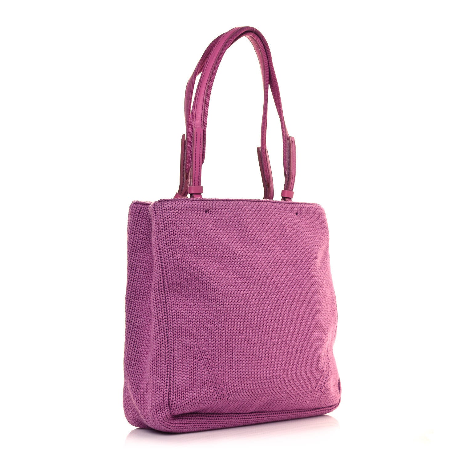 Prada Tessuto Wool Tote Pink 3 of 14