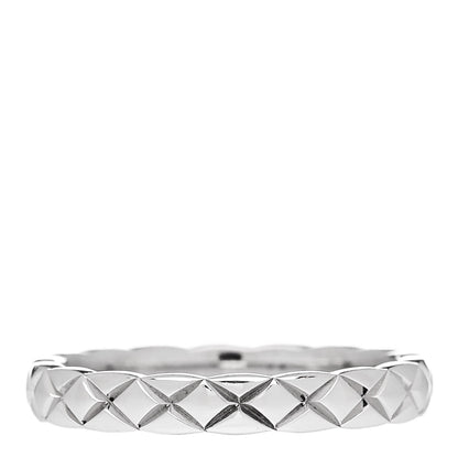 Chanel Platinum Diamond Mini Coco Crush Ring 49 4.75 3 of 4