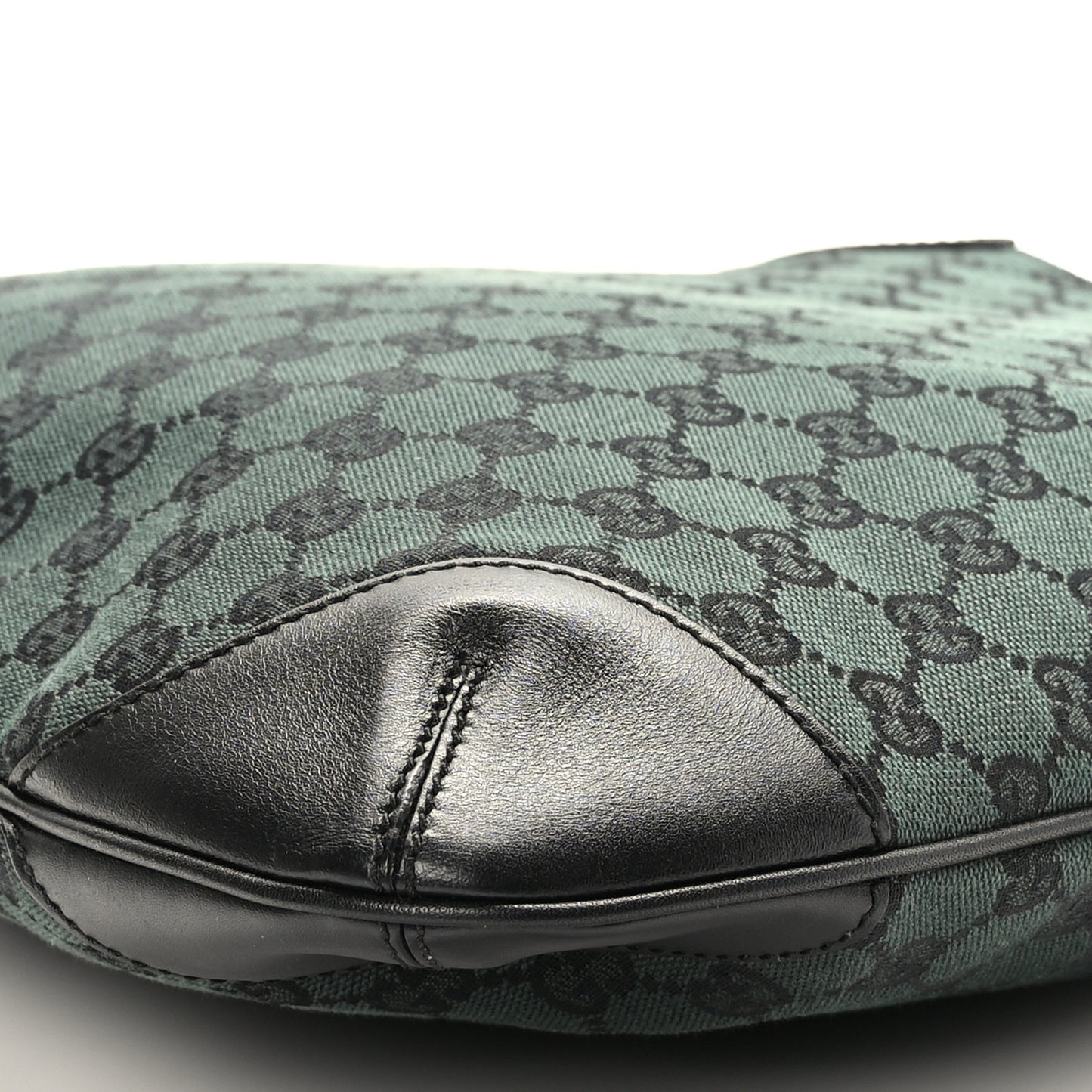 Nylon Monogram Signature Hobo Shoulder Bag Green