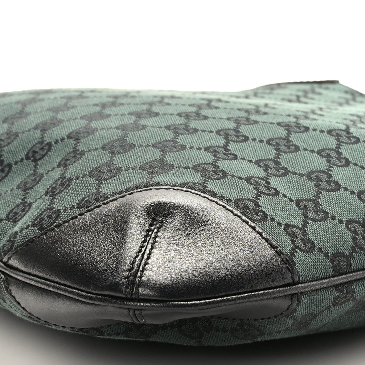 Gucci Nylon Monogram Signature Hobo Shoulder Bag Green 9 of 9