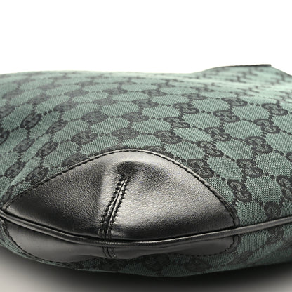 Gucci Nylon Monogram Signature Hobo Shoulder Bag Green 9 of 9