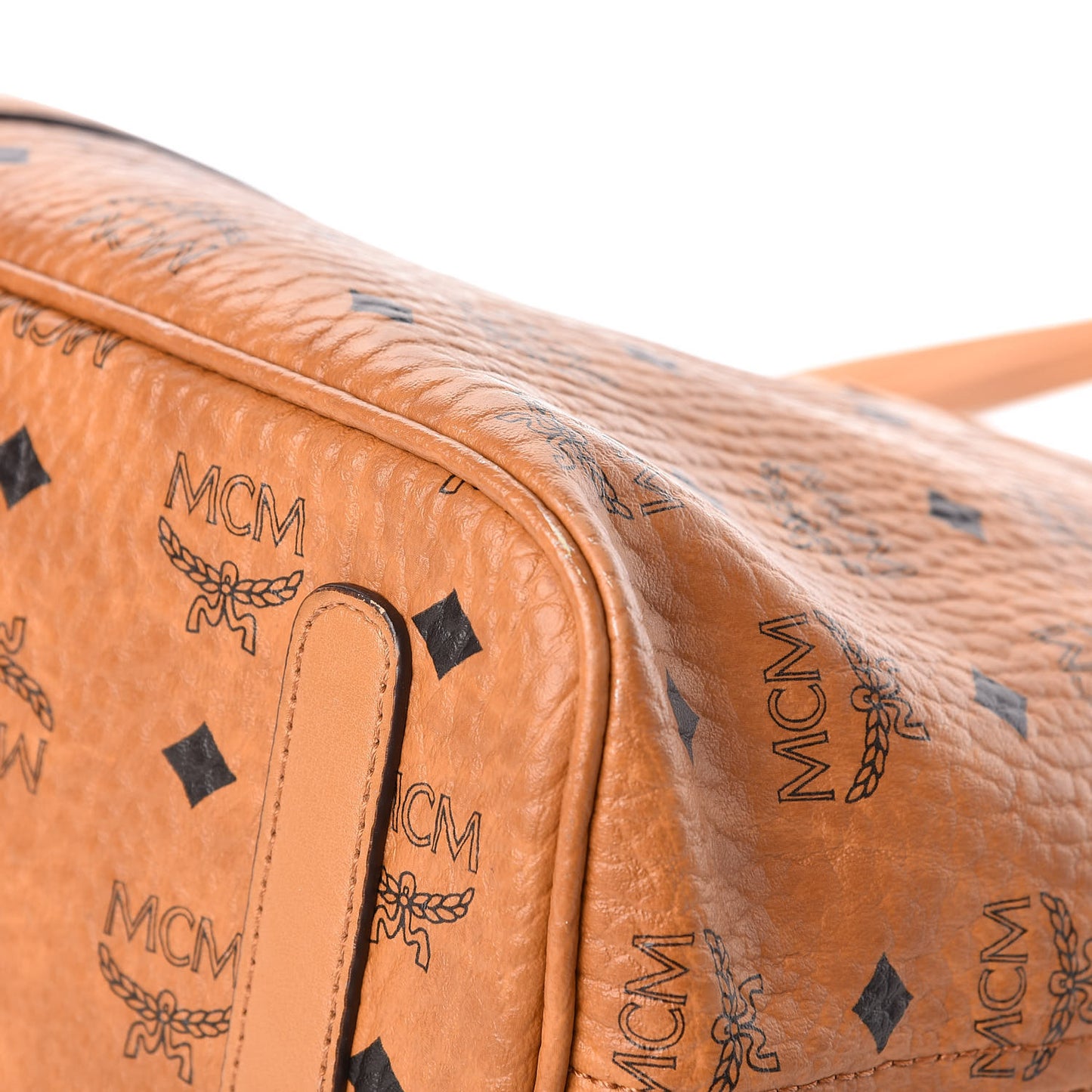 Visetos Medium Liz Reversible Shopper Tote Cognac