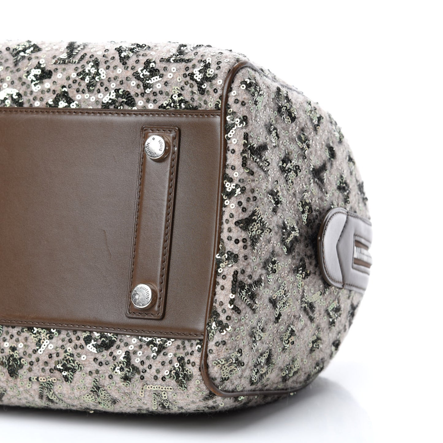 Sequin Monogram Sunshine Express Speedy Kaki