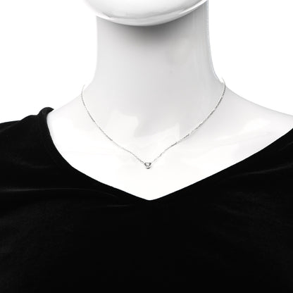 Cartier 18K White Gold Diamond D'Amour Heart Pendant Necklace 2 of 5
