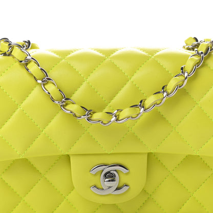 Chanel Lambskin Quilted Mini Rectangular Flap Yellow 8 of 11