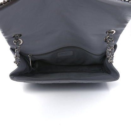 Chanel Crumpled Calfskin Large Chain All Over Flap Grey 5 of 11