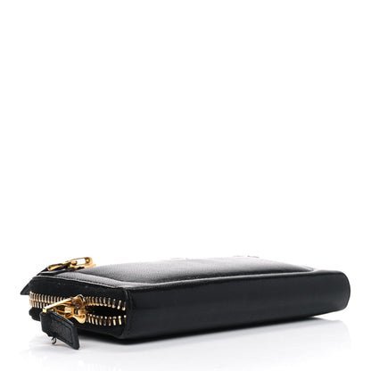 Tom Ford Calfskin Zip Around Wallet Black 3 of 9