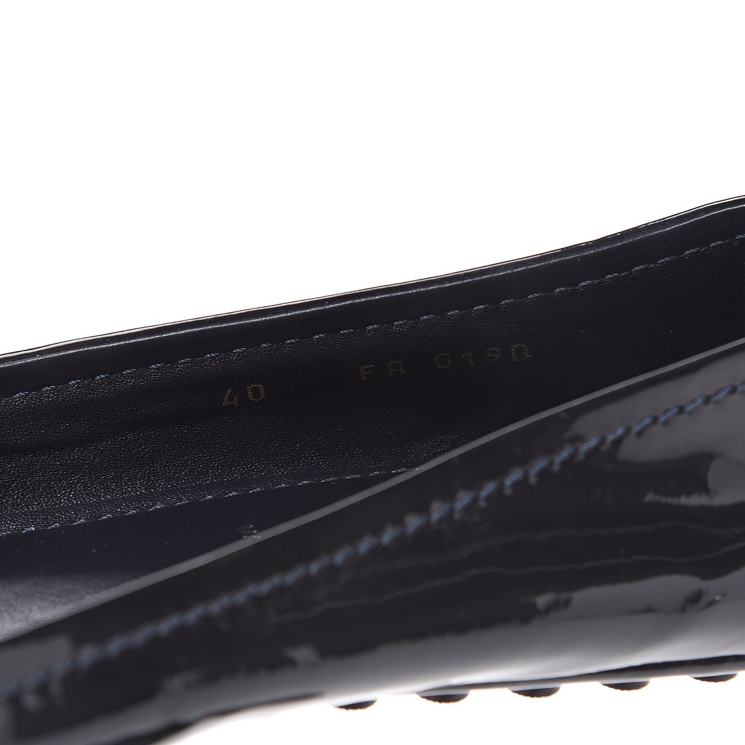 Louis Vuitton Patent Calfskin Oxford Ballerina Flats 40 Black 7 of 8