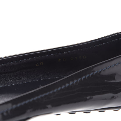 Louis Vuitton Patent Calfskin Oxford Ballerina Flats 40 Black 7 of 8