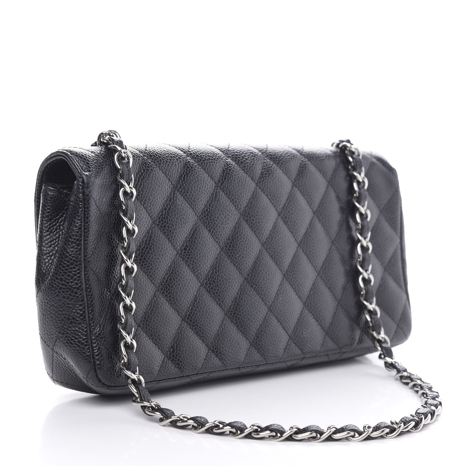 Chanel Caviar Quilted East West Flap Black 3 of 12