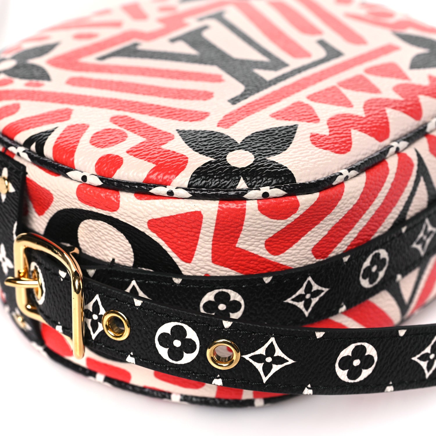 Louis Vuitton Monogram Giant Crafty Boite Chapeau Souple PM Creme Rouge Black 8 of 9