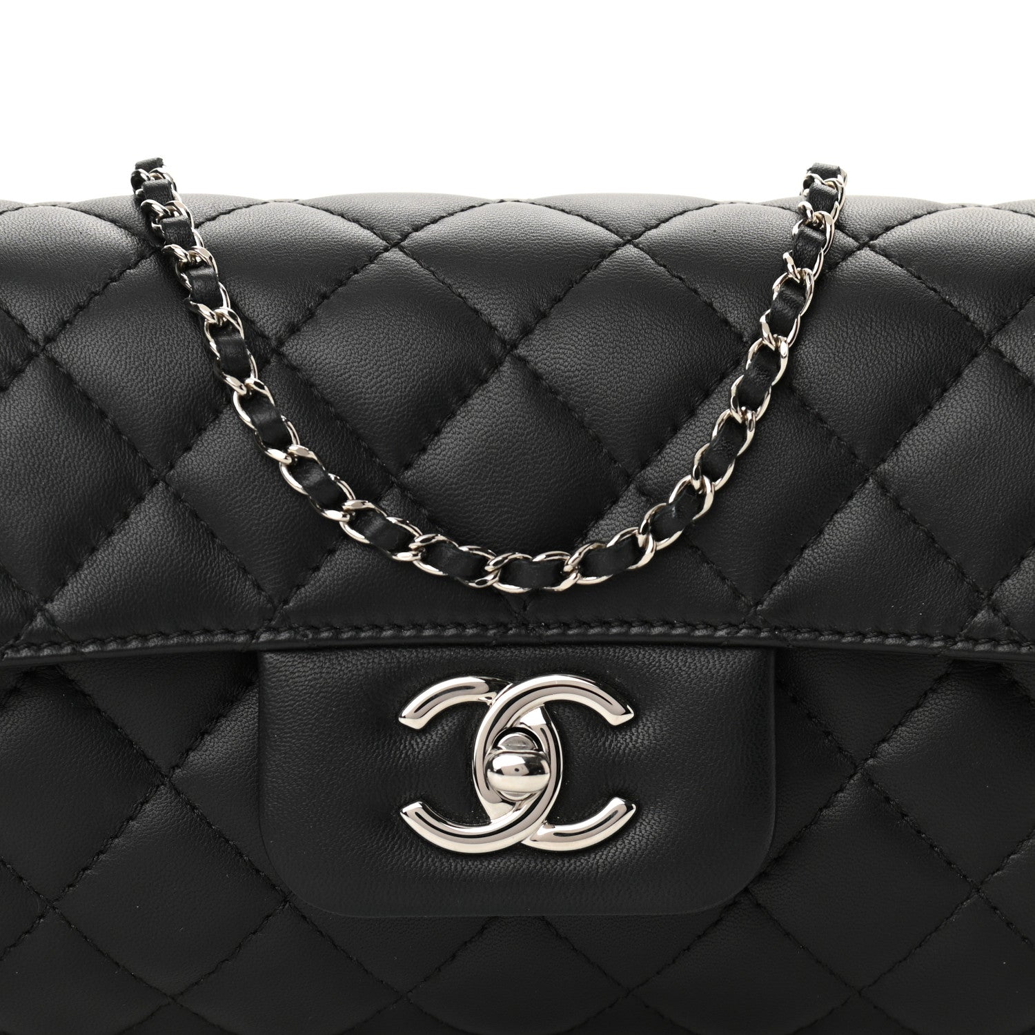 Chanel Lambskin Quilted By 4 Flap Crossbody Black 8 of 10