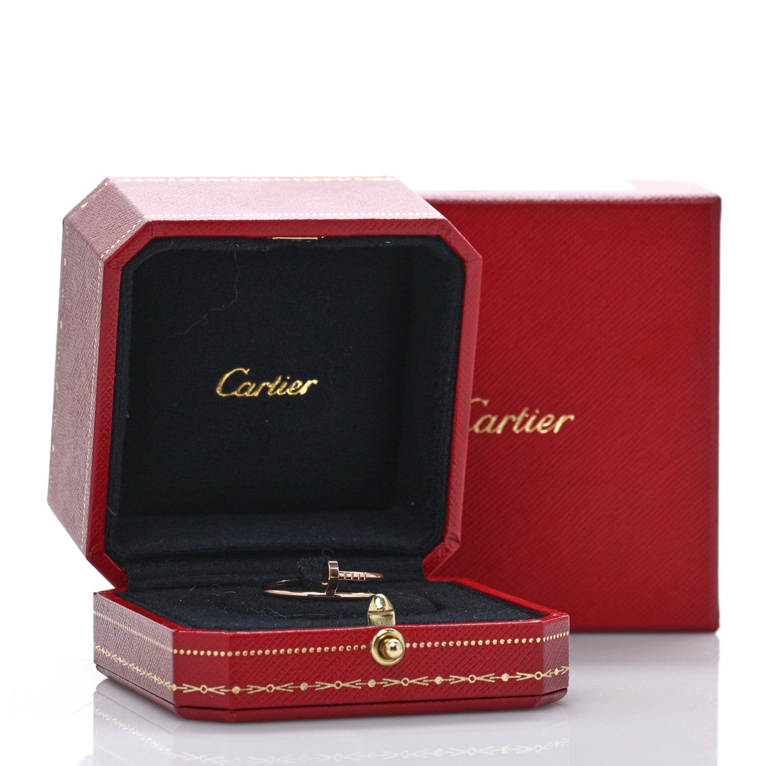 Cartier 18K Pink Gold Small Juste Un Clou Ring 59 8.75 5 of 5